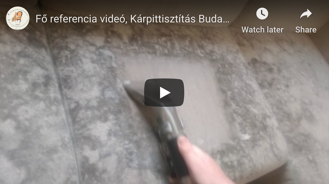 kárpittisztítás referencia videó
